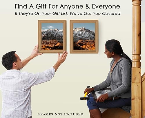 Miniatura 8 de Scenic Mountain View Abstract Wall Art: Minimalist, Aesthetic & Boho Wall Art for Home, Office, Bedroom & Living Room Decor - Set of 2 Unframed