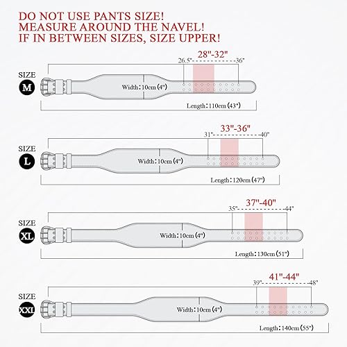 Miniatura 3 de Cinturón de cuero para gimnasio, soporte lumbar acolchado de 4 y 6 pulgadas, 10 agujeros ajustables para levantamiento de pesas, levantamiento
