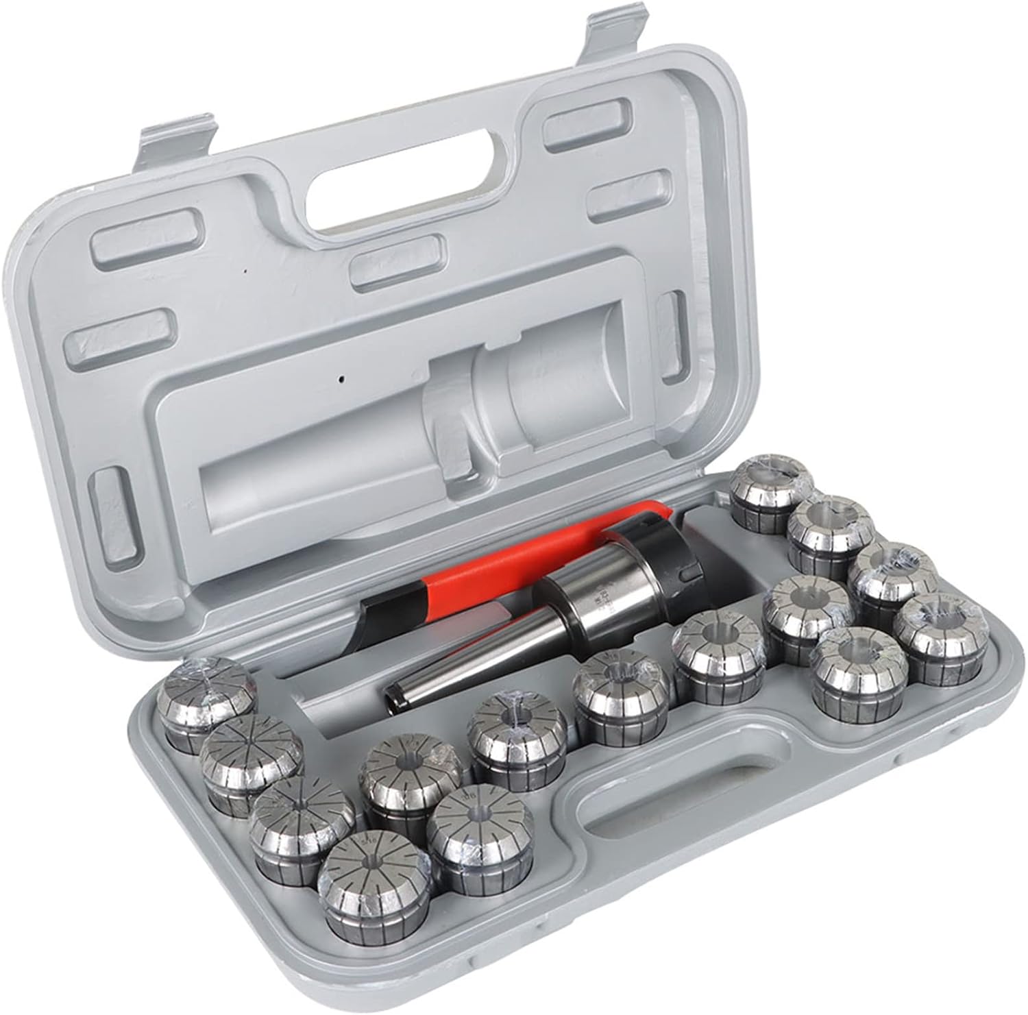 findmall 17Pcs MT3 Shank ER40 Chuck Spring Collet Chuck Set with Collets 1/8 Inch-1 Inch Set and Box Fit for CNC Engraving Machine and Milling Lathe Tool