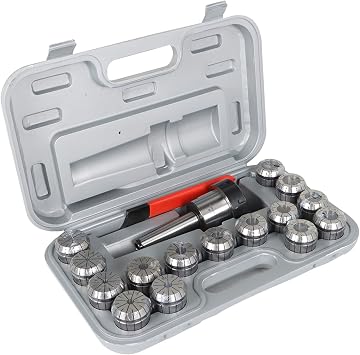 findmall 17Pcs MT3 Shank ER40 Chuck Spring Collet Chuck Set with Collets 1/8 Inch-1 Inch Set and Box Fit for CNC Engraving Machine and Milling Lathe Tool