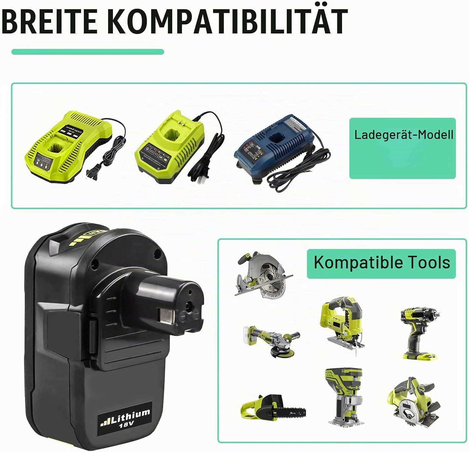 Lot de 2 Batteries RB18L50 18 V de Rechange pour Batterie Ryobi P108 RB18L40 RB18L25 RB18L15 RB18L13 P108 P107 P122 P104 P105 P102 P110 03 03 mit LED Affichage