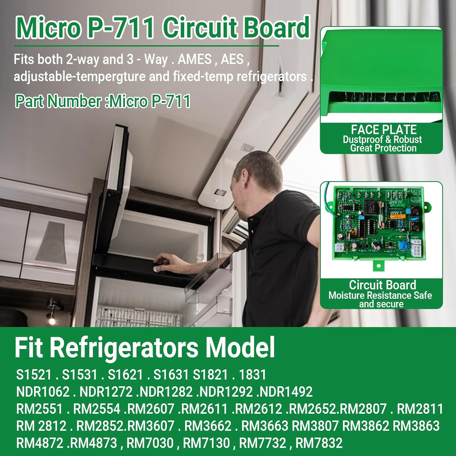 Aepiraza Micro P-711 Refrigerator Main Power Control Circuit Board