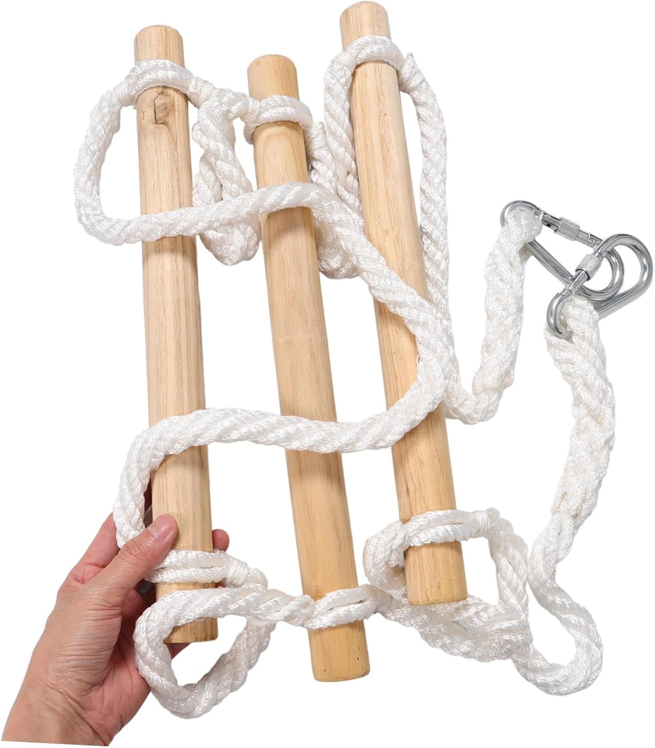 Zerodeko Soft Rope Ladder for Versatile Climbing Ladder for Bunk Beds Tree Houses Lightweight Design Safe for Playgrounds Easy Installation Soft Rungs