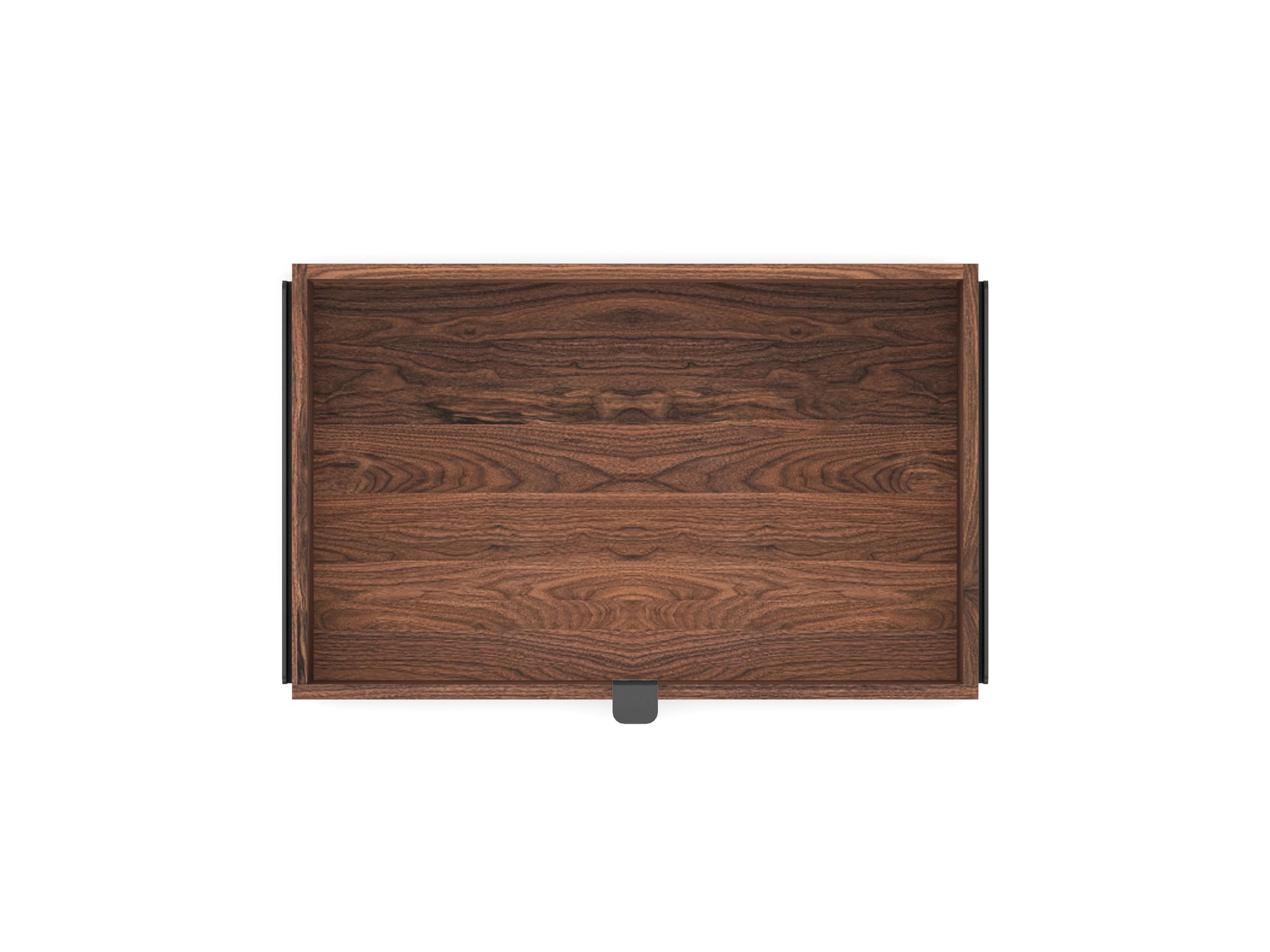 Oakywood - Schublade Schreibtisch Organizer - Aufbewahrungsbox aus Massivholz, Dokumentenhalter - Büro Organizer, Schubladen Box - für Büro Zuhause Schule - Schwarz, Walnuss - Größe Dual