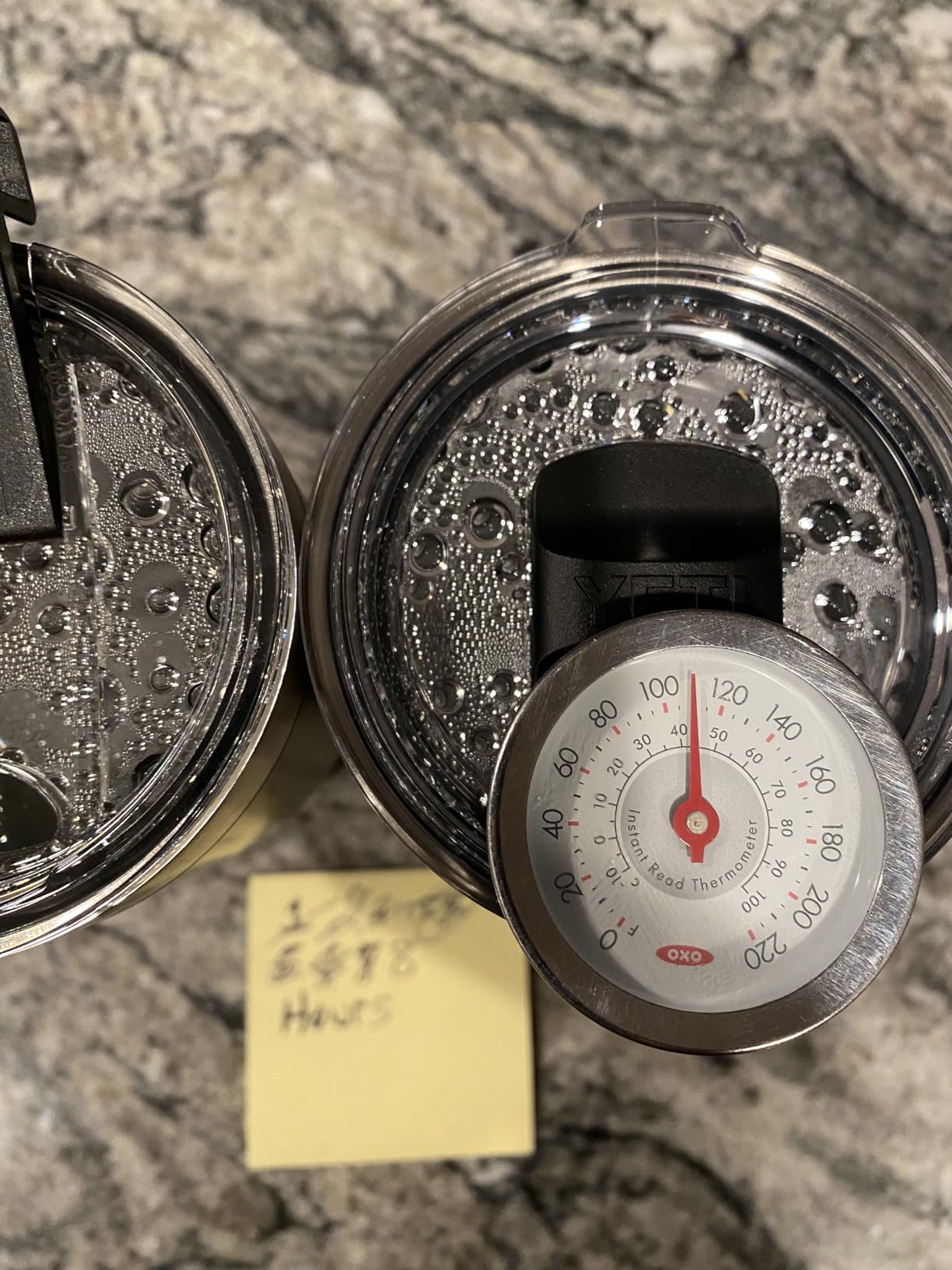 The Beast bs Yeti 20 oz tumbler - leak and hot test