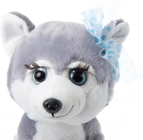 Miniatura 5 de The Petting Zoo, Lash'z Husky - Animal de peluche, regalos para niñas, perro husky de peluche de 10 pulgadas