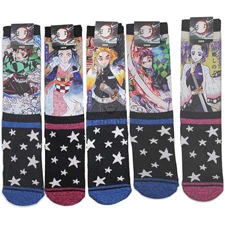 Amazon Co Jp 5個セット 靴下 長い靴下 子供靴下 ソックス ルーズソックス ハイソックス 柔らかい 通気性 アニメ メンズソックス レディースソックス スポーツ 綿 通気 吸汗 春夏秋冬 人気 通勤 竈門 炭治郎 我妻 善逸 嘴平 伊之助 冨岡 義勇 煉獄 杏寿郎 A ホビー