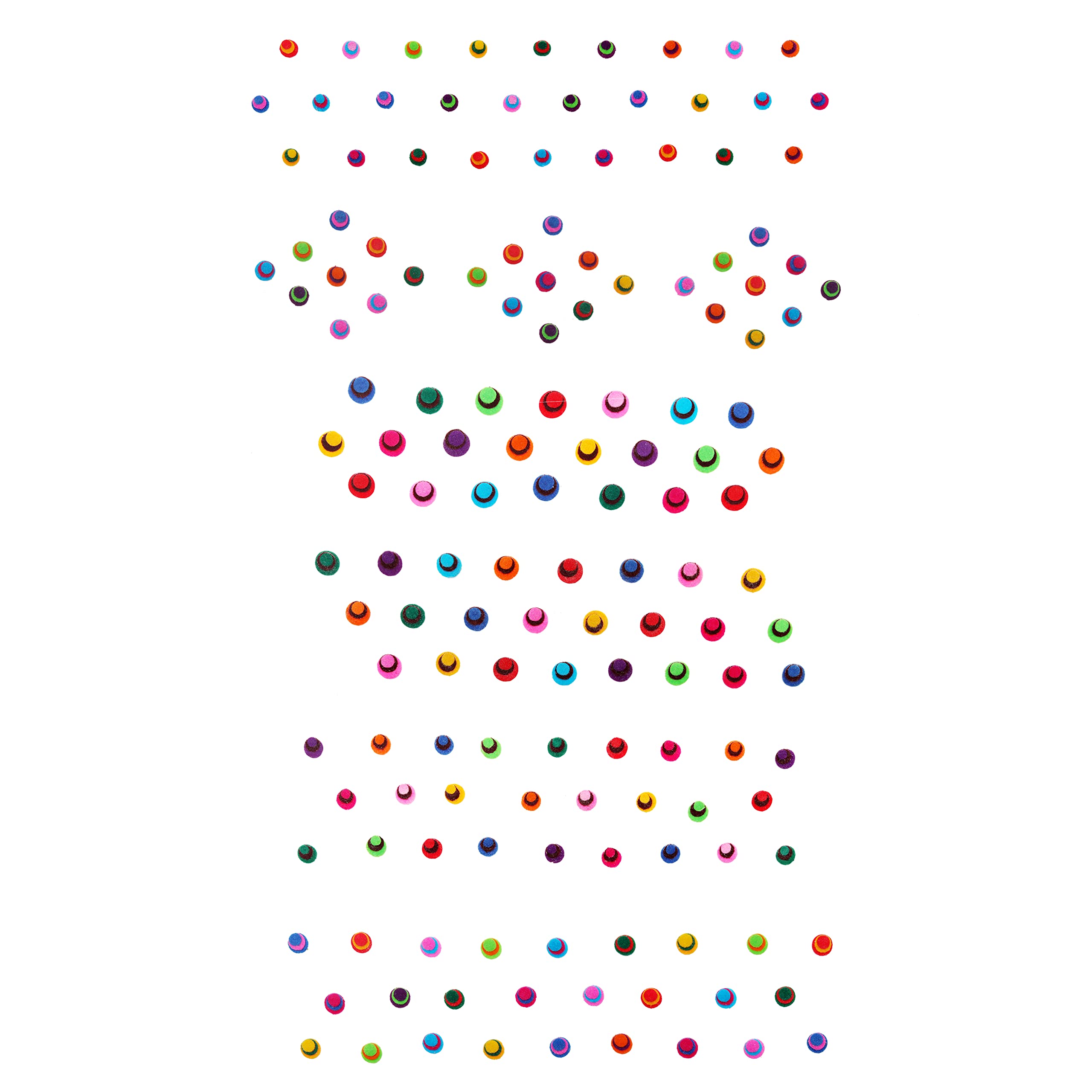 Aditri Creation Bindi Pack of 6 Crystal Indian Bindis for Forhead Designer Bindi face Jewel Forehead Tika Multicolored Stickers Round Stone Bindi Women Return New Year Gifts