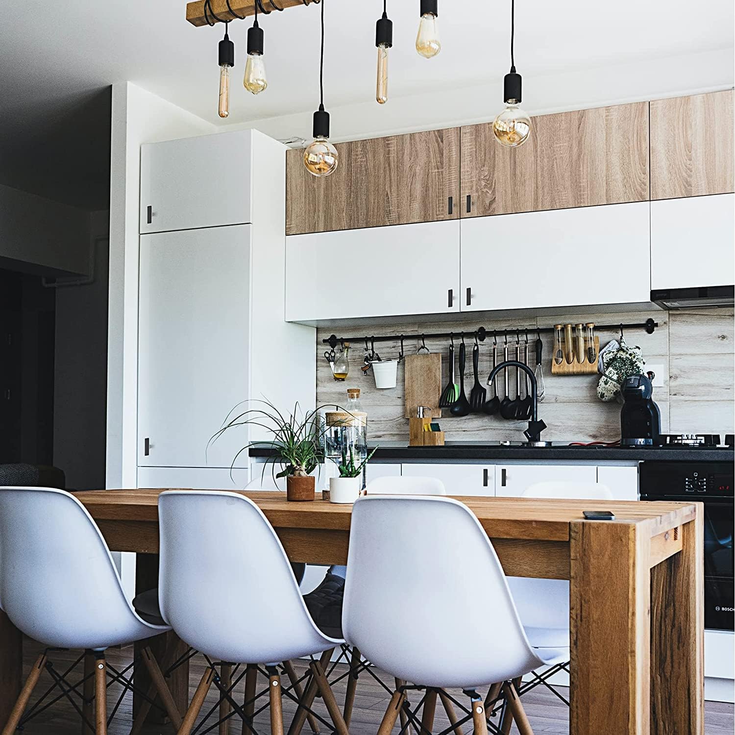 Ravinte 30 Pack Black Square Bar Cabinet Knobs 2 Inch Square Cabinet Pulls Matte Black Single Hole Kitchen Cabinet Handles