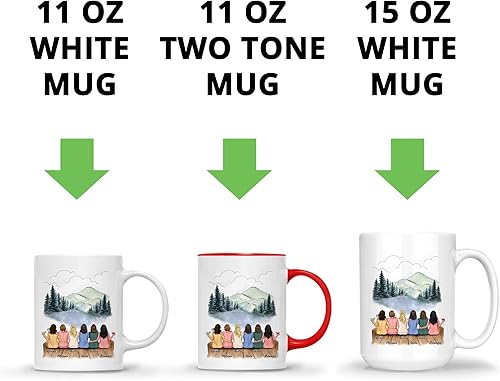 Miniatura 6 de Gossby Taza de café personalizada para mejor amiga, regalo personalizado para mejor amiga con diseño, nombre, Navidad, cumpleaños, regalo de amistad