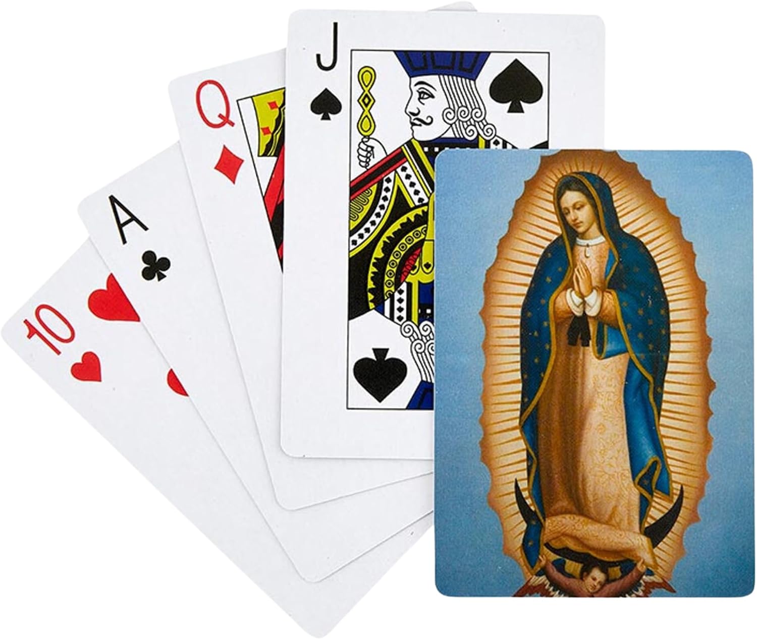Needzo Our Lady of Guadalupe Playing Cards, Religious Poker Card Set with 54 Pieces Total, Church Game Night Supplies, 2 x 3.5 Inches, (Pack of 3)