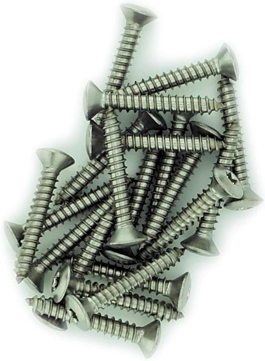 No.7 x 0.375 (3.9mm x 9.5mm) TX Raised Countersunk Self-Tapping Screw - Stainless Steel (A2) (Pack of 20) - Image 3