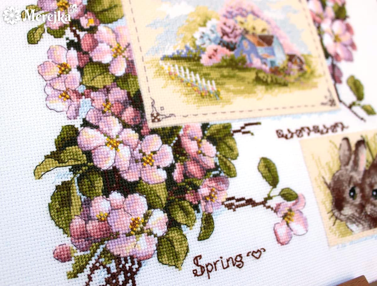 Merejka Counted Cross Stitch Kit Spring Sampler