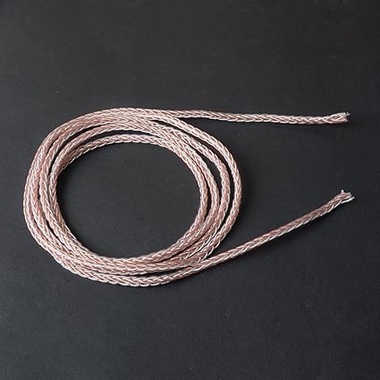 Amazon Woodhifi Yglm リケーブル ケーブル Diy ヘッドホンケーブル イヤホンケーブル 自作用 オーディオ アップグレードケーブル 8芯 単結晶銅銀 1 5メートル Woodhifi ヘッドホン延長ケーブル