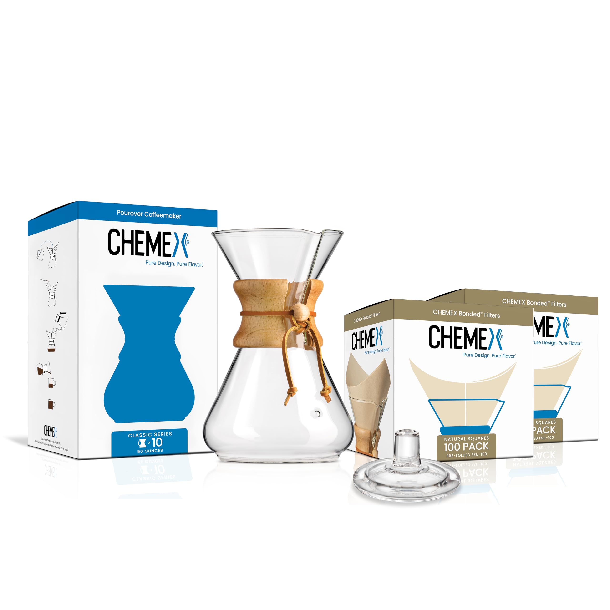 Bundle - 10-Cup Classic Series - 200 ct Square Filters - Exclusive Packaging