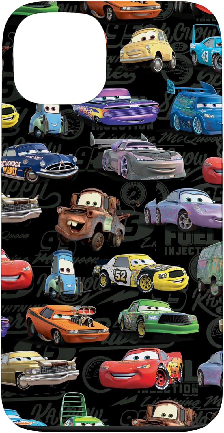Disney Pixar Cars Pattern Print Case for iPhone 13