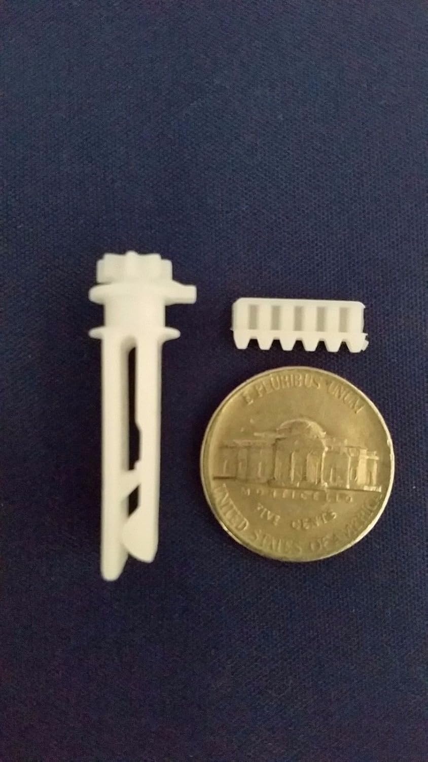 Vertical Blind Parts White Vane Stem and Comb Gear Rack