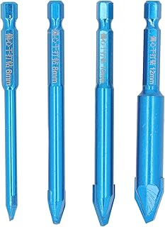 Juego de brocas de mampostería Color azul para mármol de vidrio concreto [herramienta multipropósito]