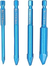 Tyenaza Juego De 4 Uds De Brocas para Mampostería, Brocas De Vidrio Multifuncionales De Color Azul para Mármol De Vidrio Y Hormigón