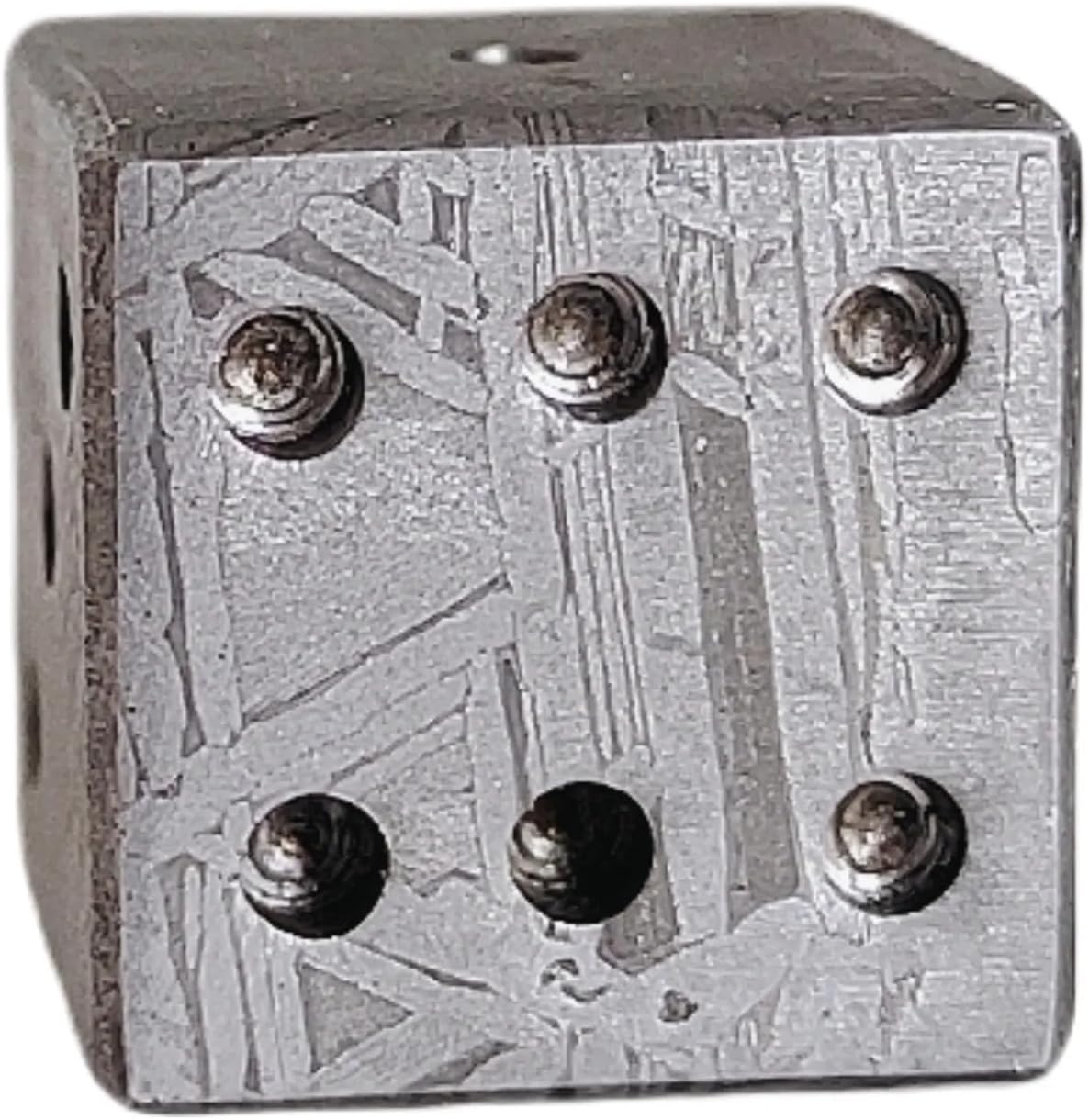 25.5g Muonionalusta Meteorite dice Natural Iron Meteorite dice Meteorite Slice Collection -LK127