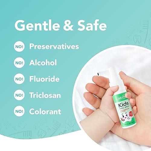 Miniatura 5 de LAB52 - Aerosol oral para niños, ayuda de pasta de dientes para cuidado bucal diario y aliento fresco, aprobado por niños sin flúor para recién