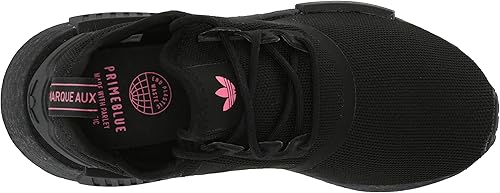 Vista 5 de adidas Originals - Zapatos deportivos NMD_R1 para mujer, Core BlackCore BlackSolar Pink, 8