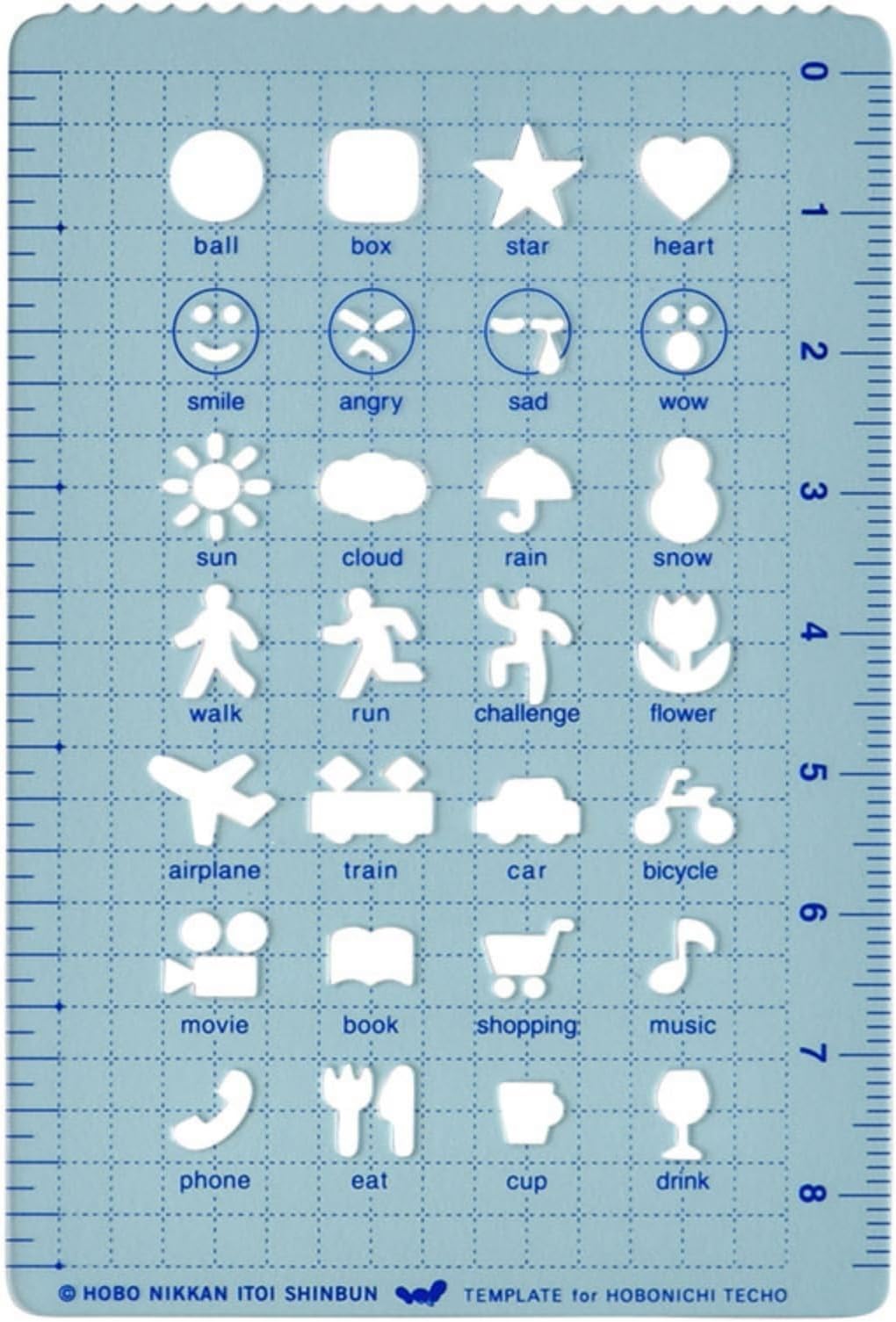 Hobonichi Template Activity Hobonichi Notebook Original Stationery Notebook Accessories, Japan Import