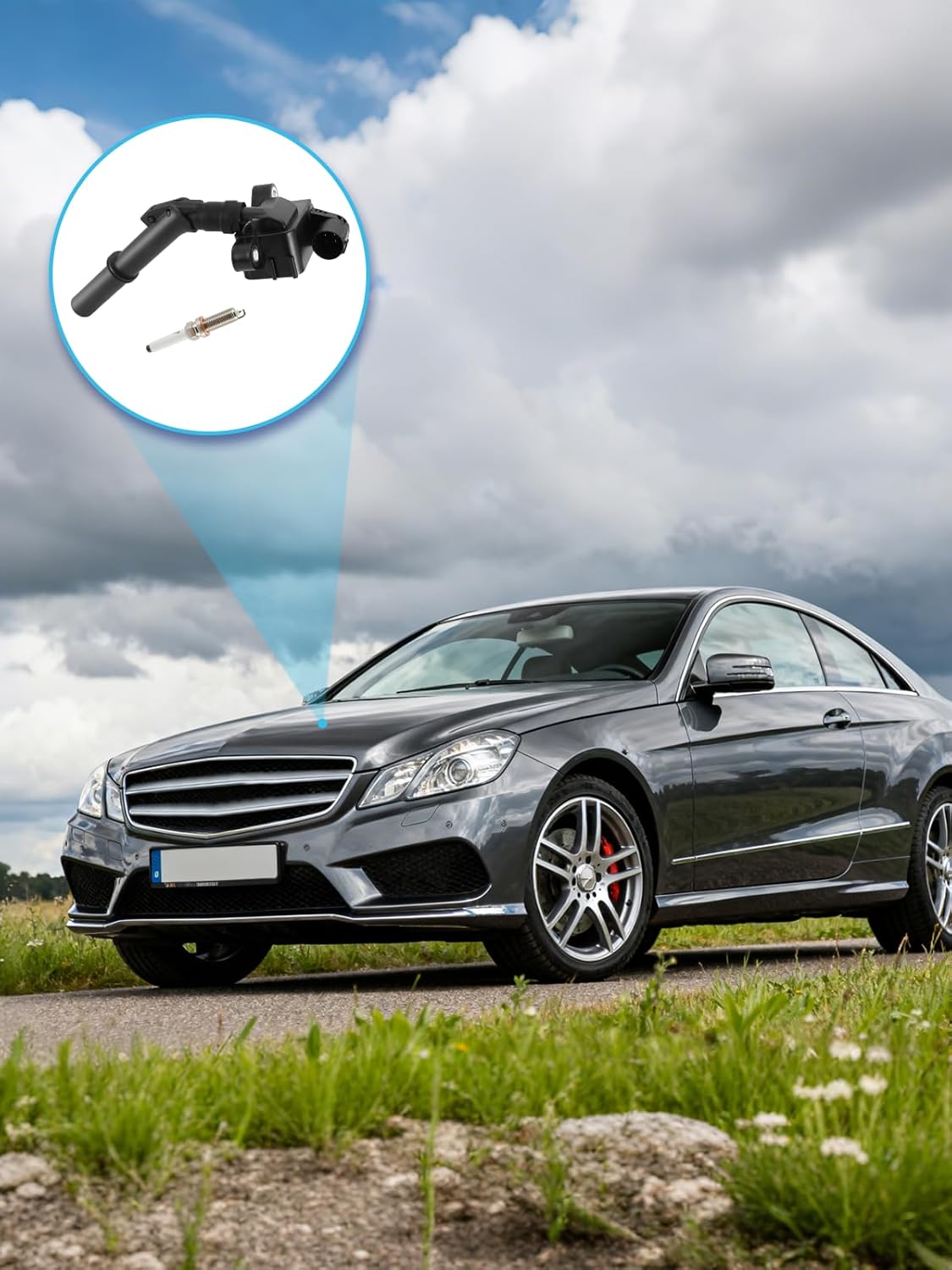 Set of 6 UF741 Ignition Coil Pack & Spark Plugs (3.5L 5.5L 6.0L) For Mercedes-Benz C300 C350 E300 E350 E400 GLK350 R350 SLK350 S63 CL63 AMG S600 2011-2016,#UF-741 2769060501 2769063700