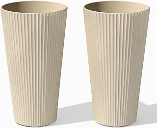 Veradek Demi Series Tall Planter for Porch, Patio, Backyard | Durable Pl...