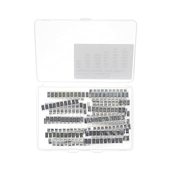33 Values x 10 Pieces, Total 330 Pieces,1W 2512 5% SMD Surface Mount Thick Film Chip Resistor Kit