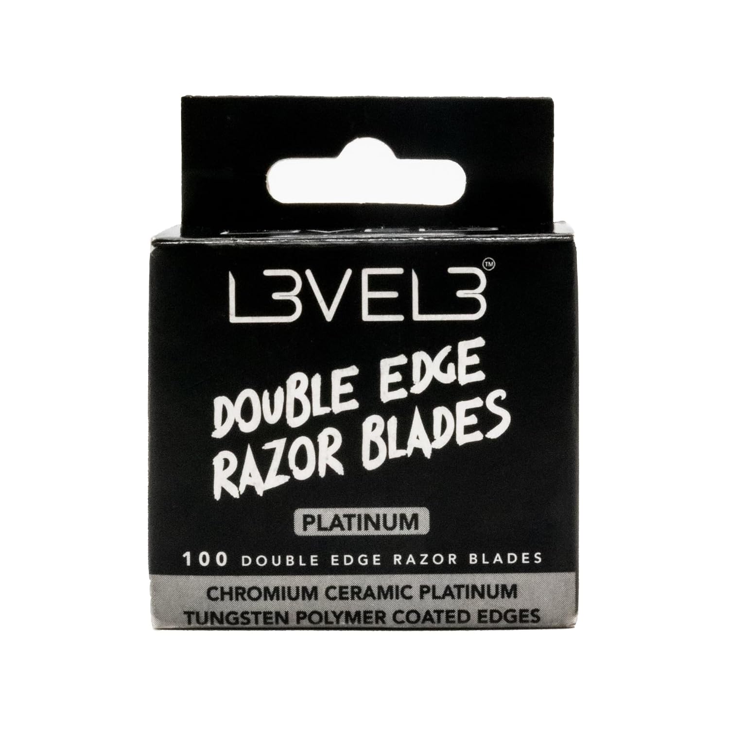 L3 Double Edge Razor Blades - Platinum Coated for Close Shave