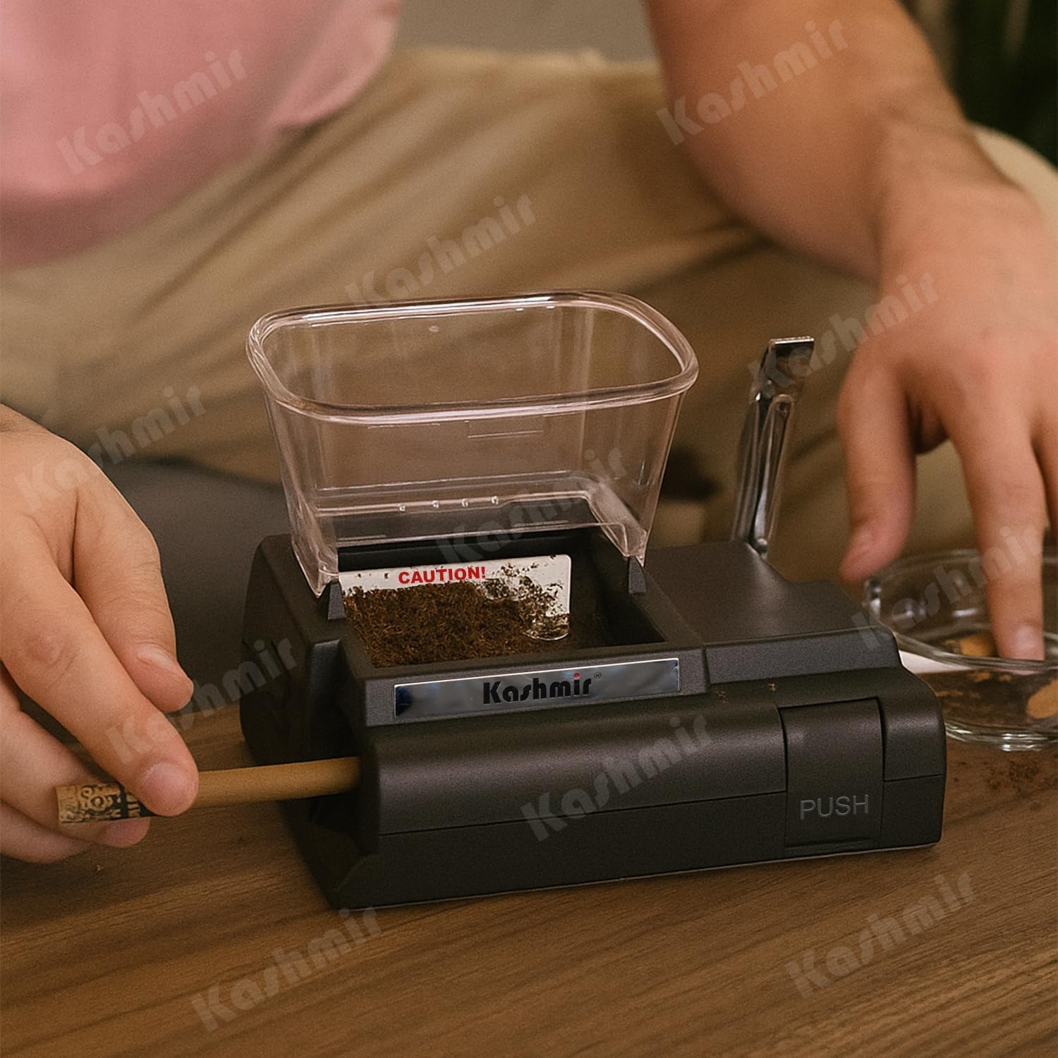 Kashmir Cigarette Injector Machine Electric – Compact & Portable Tobacco Roller for King Size & Standard Tubes – One-Button Operation – High-Power Motor for Quick, Mess-Free Filling Rolling machine