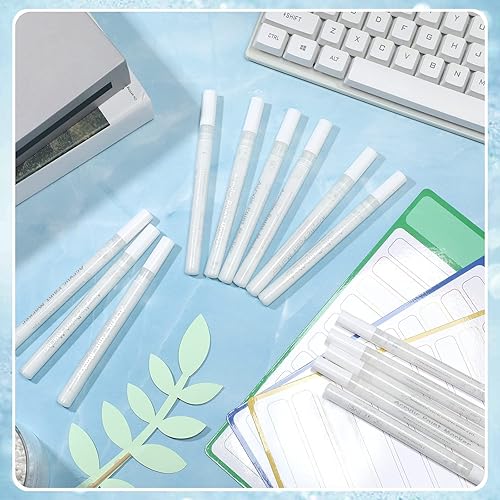 Miniatura 5 de PerKoop 24 rotuladores de pintura blanca, rotulador permanente a granel con pintura a base de agua para piedra de roca, plástico, madera, lienzo,
