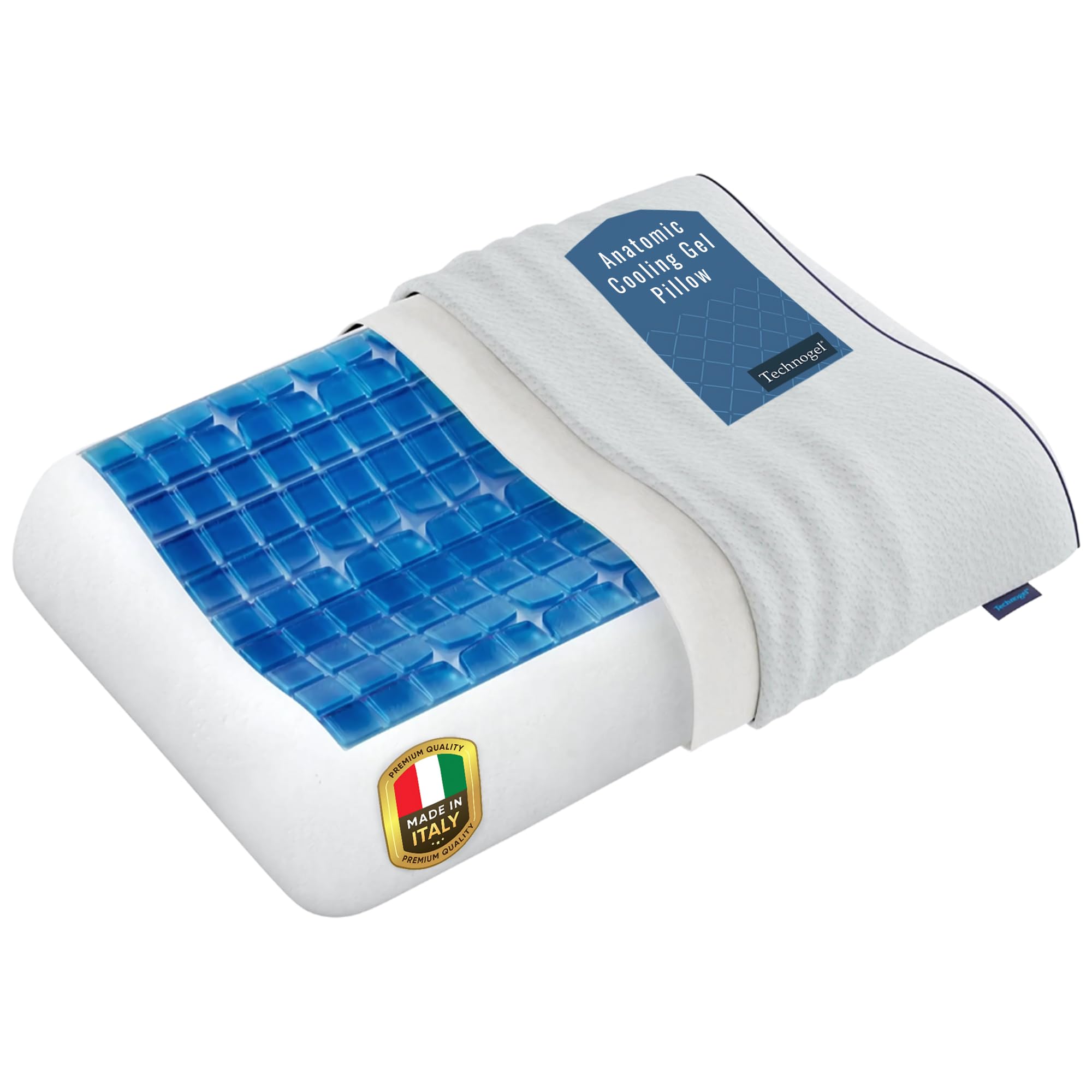 【しず】Technogel Anatomic Pillow9 Technogel Anatomic Curve pillow made of gel foam - Hespo
