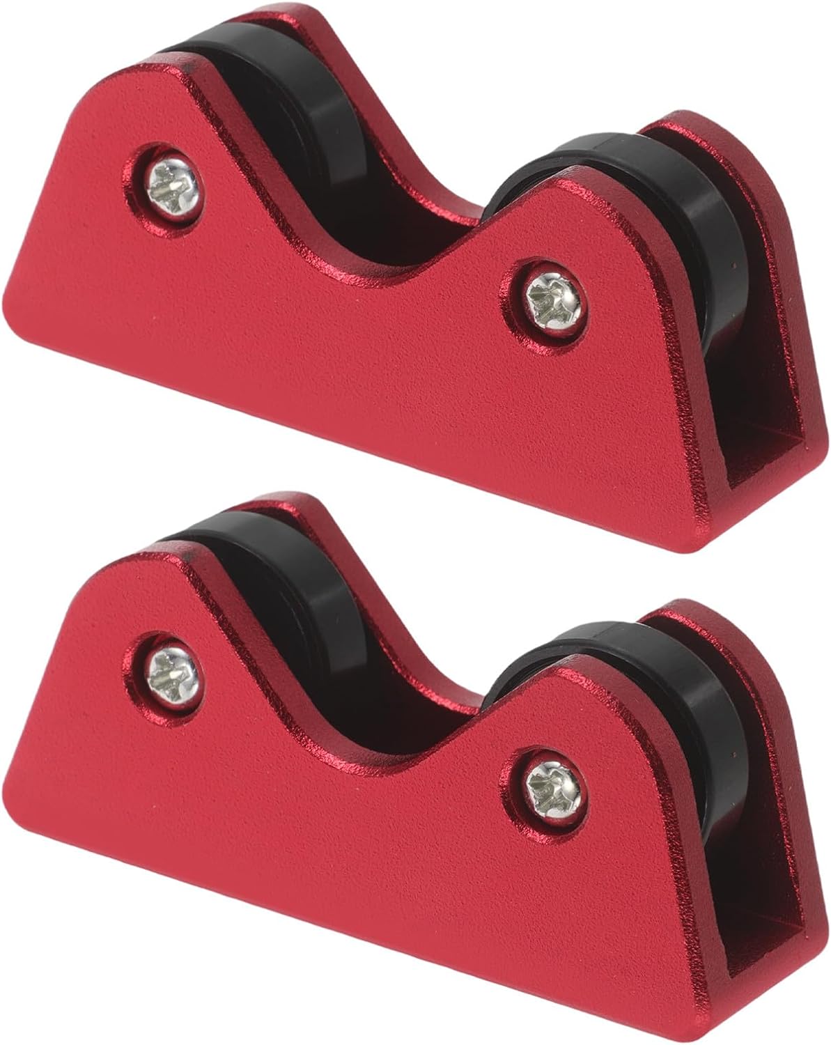 2pcs Pool Cue Straightness Checker: Snooker Cue Rollers - Professional Billiards Stick Checking Parts Repair Maintenance Supplies Red