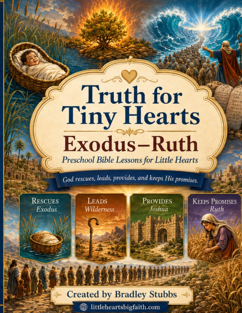 Truth for Tiny Hearts: Exodus-Ruth: A Preschool Bible Curriculum for Churches, Daycares, & Homeschool (Truth for Tiny Hearts: A Preschool Bible Curriculum)