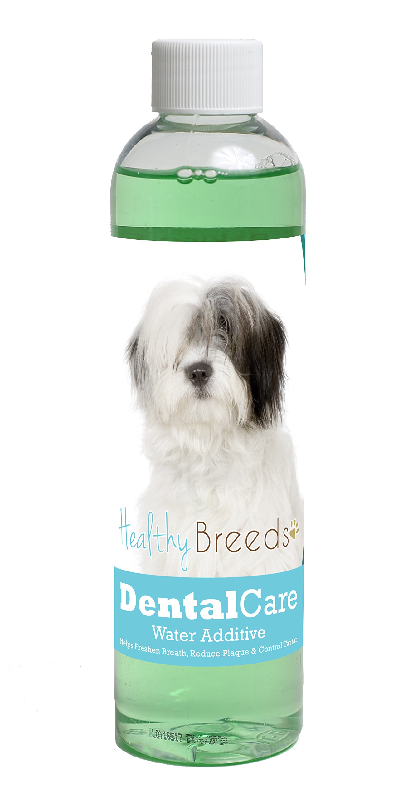 Healthy Breeds Dog Dental Care Water Additive for Old English Sheepdog - Helps Freshen Breath, Reduce Plaque &amp; Control Tartar - Mint Flavor - 8 oz