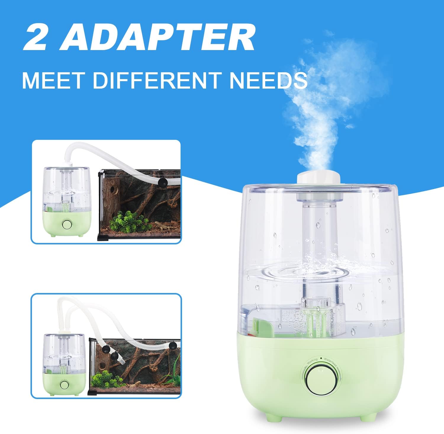 Buy Reptile Humidifier / Fogger System,4L Top Fillling Large Tank