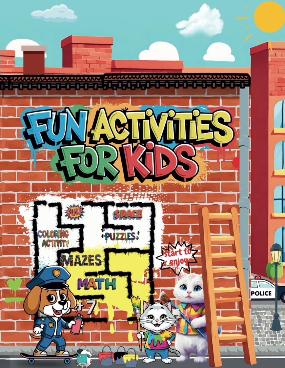 Fun Activities for Kids: A Brain-Boosting Activity Book for Kids Ages 6-12: Mazes, Puzzles, Word Games, Coloring, and More for Hours of Learning & Fun!