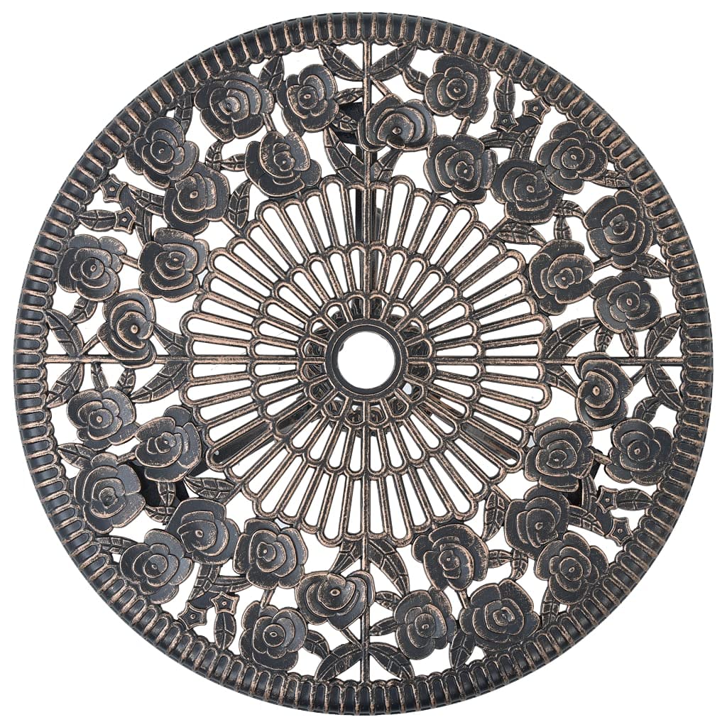 Mesa y sillas bistró de jardín 3 Piezas Aluminio Fundido Mesa y sillas terraza Muebles de Jardin Conjunto de Mesa y sillas de Jardin Adecuado para Patios, Jardines y Piscinas.