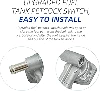 Vista 5 de M MATI Grifo de Combustible Petcock y Conjunto de Palanca para Yamaha ATV Kodiak 400 YFM400 Kodiak 450 YFM450 Grizzly 400 YFM400 Grizzly 450 YFM450