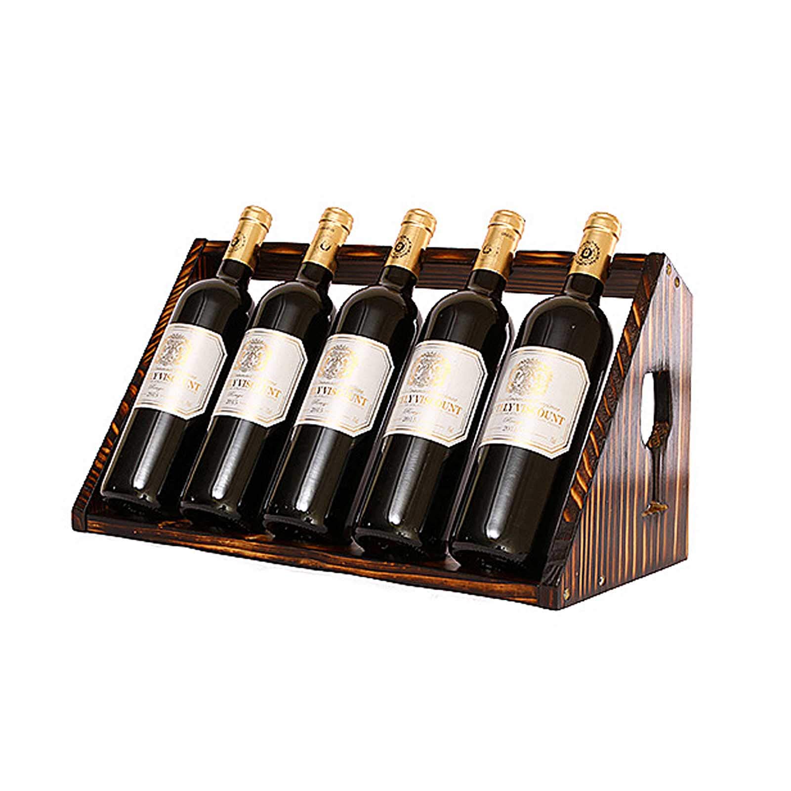 Casier à vin rétro pour décoration de bar meuble de rangement en bois pour salon et pub