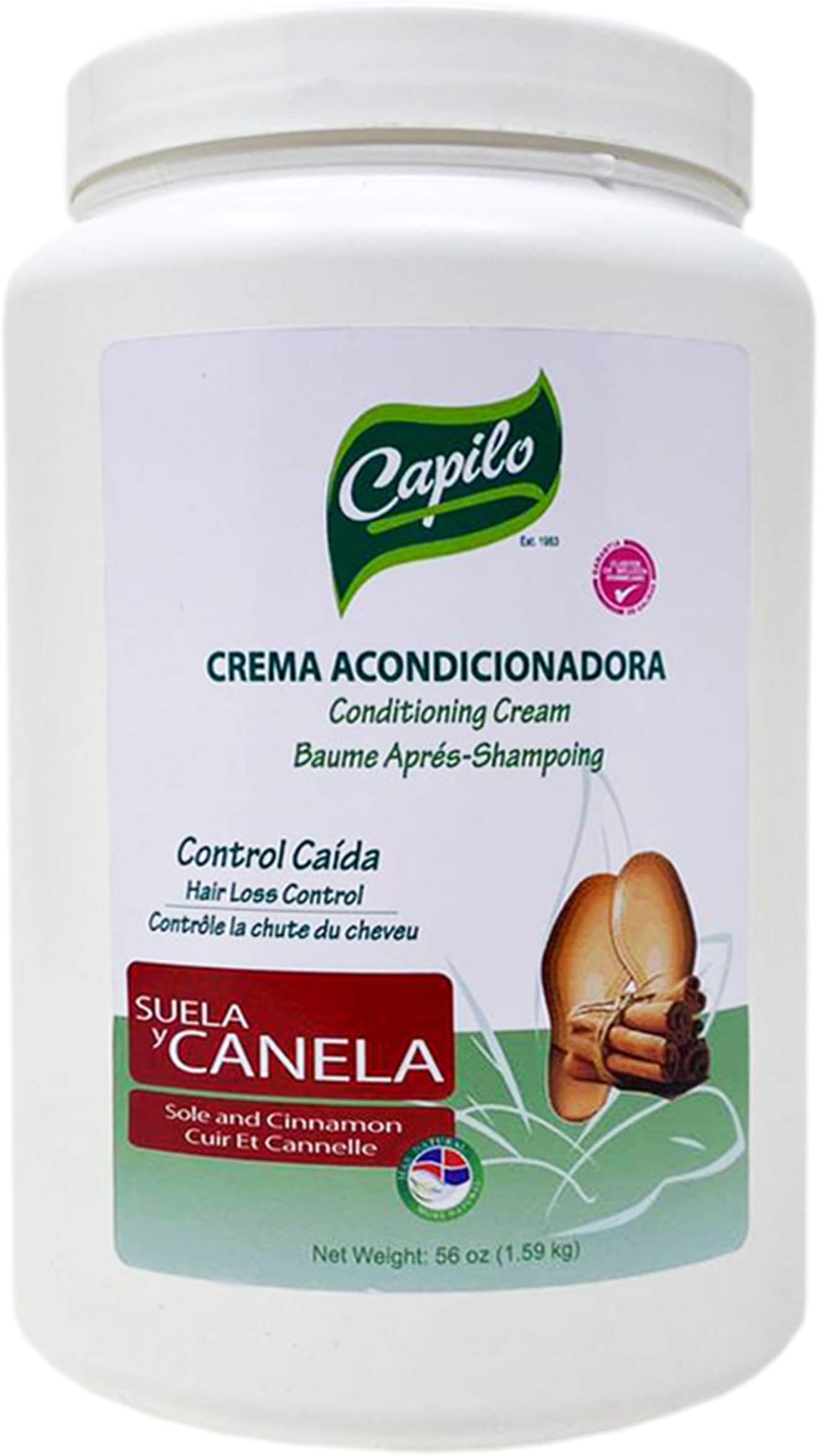 Suela y Canela (Sole and Cinnamon) Hair Conditioning Cream 56oz by Capilo