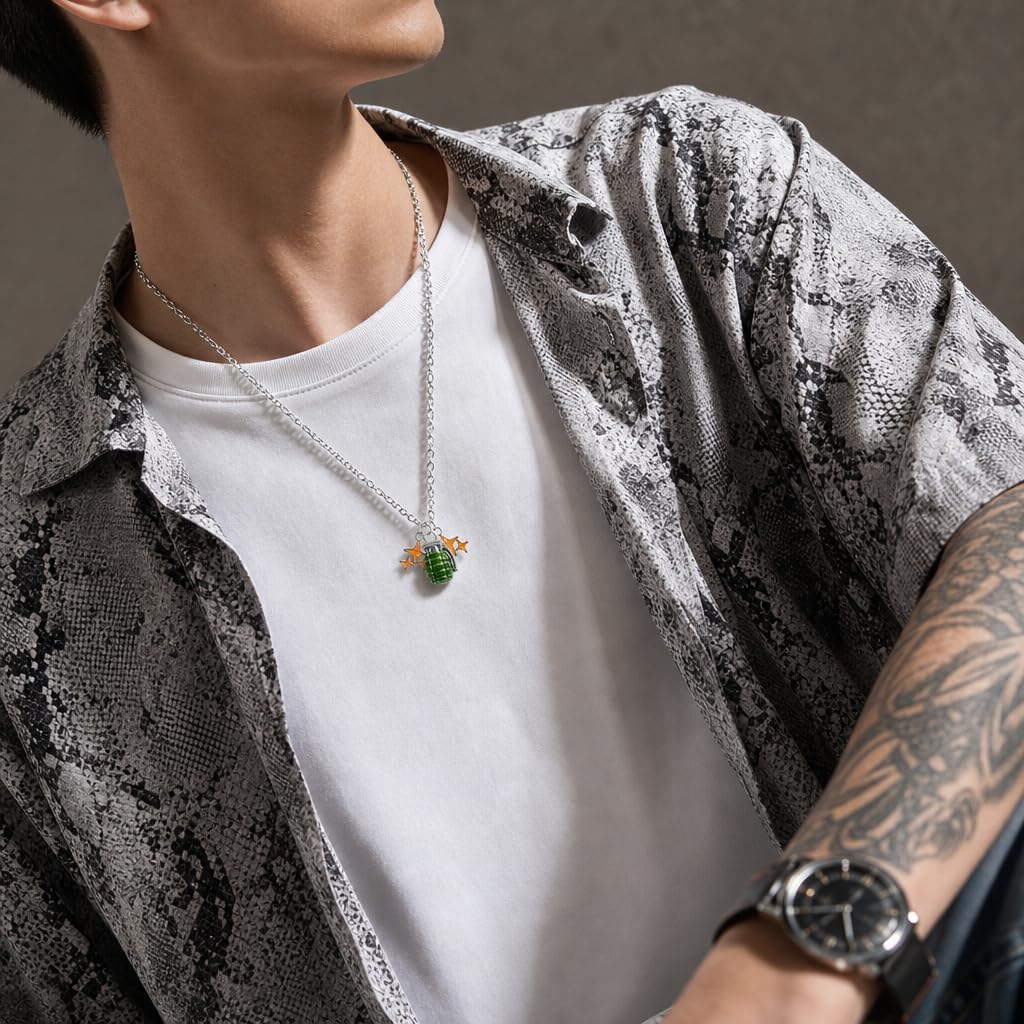 Anime Manga Pendant Necklace, Cosplay Jewelry Accessory for Men and Women, Cosplayers and Fans