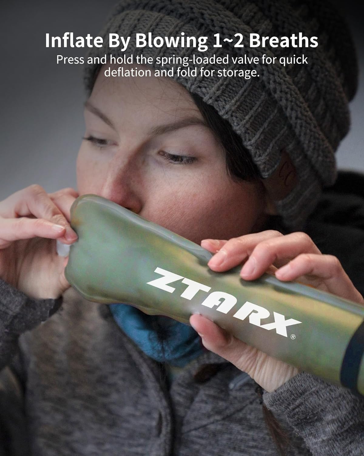 Inflatable LED Light Portable Lightweight Multicolor Camping Light Trip (4 Lighting Modes)