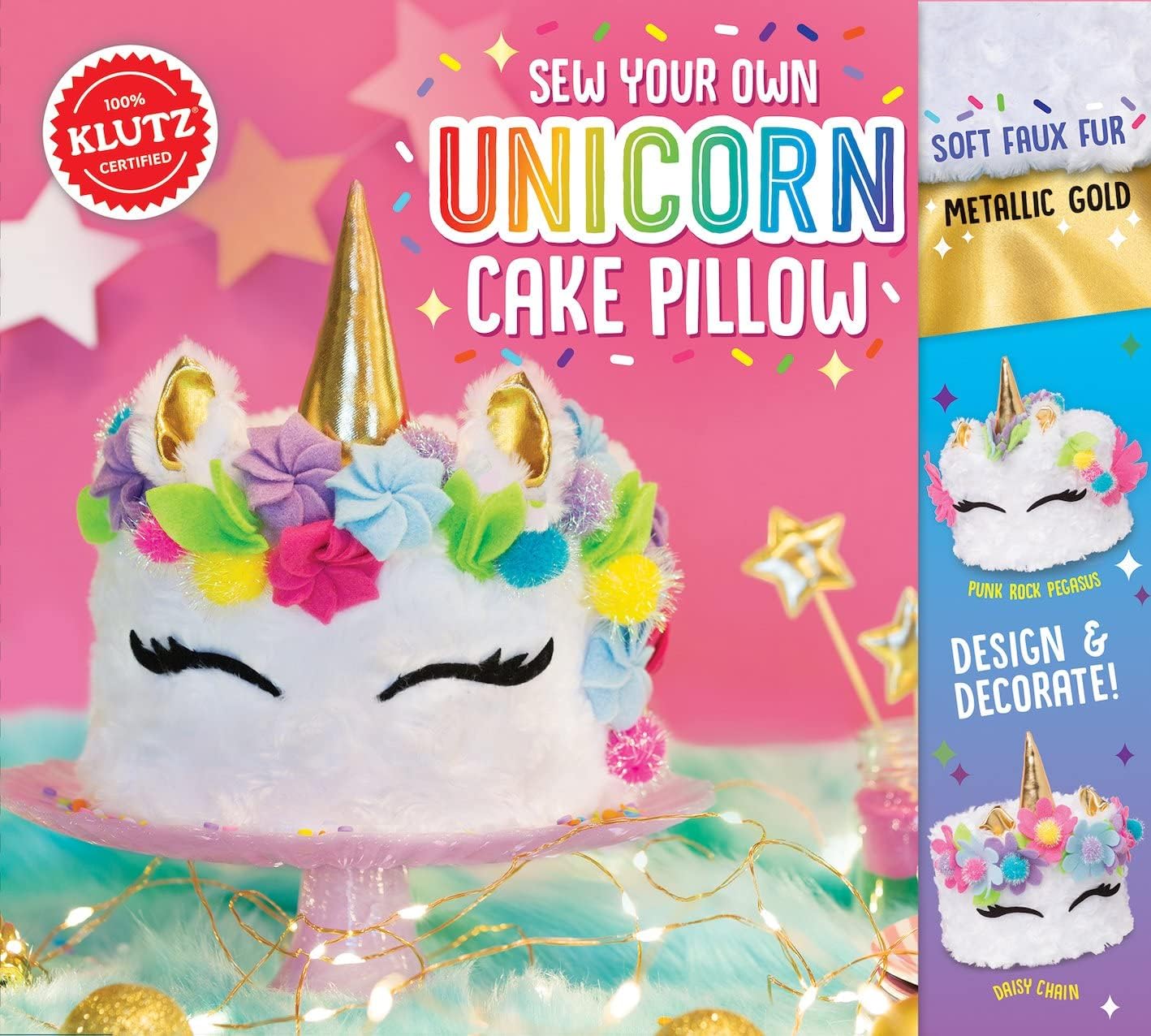 Klutz Sew Your Own Unicorn Cake Pillow