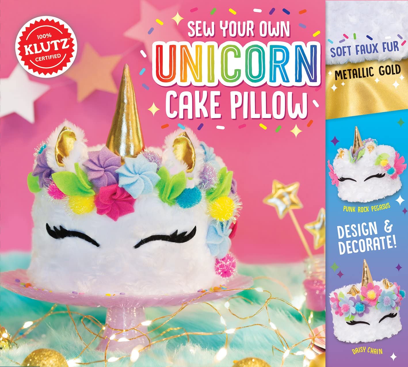 Klutz Sew Your Own Unicorn Cake Pillow