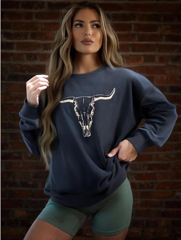 UNIQUEONE Western Cowgirl Sweatshirts for Women Country Concert Outfits image 5