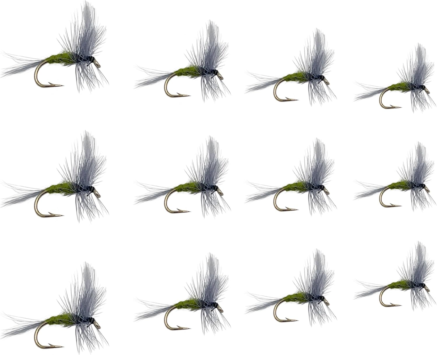 Feeder Creek Fly Fishing Flies - Blue Winged Olive BWO Trout & Bass Dry Flies Assortment Kit