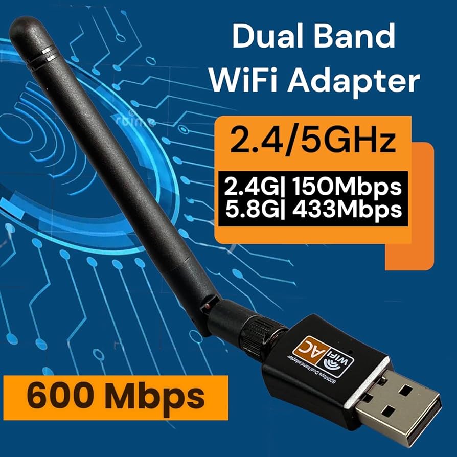 №127、Win11、i5_8500、GTX1060、M16G、M.2、Wifi Amazon.com: AC600 Mbps Dual Band Internet USB WiFi Adapter